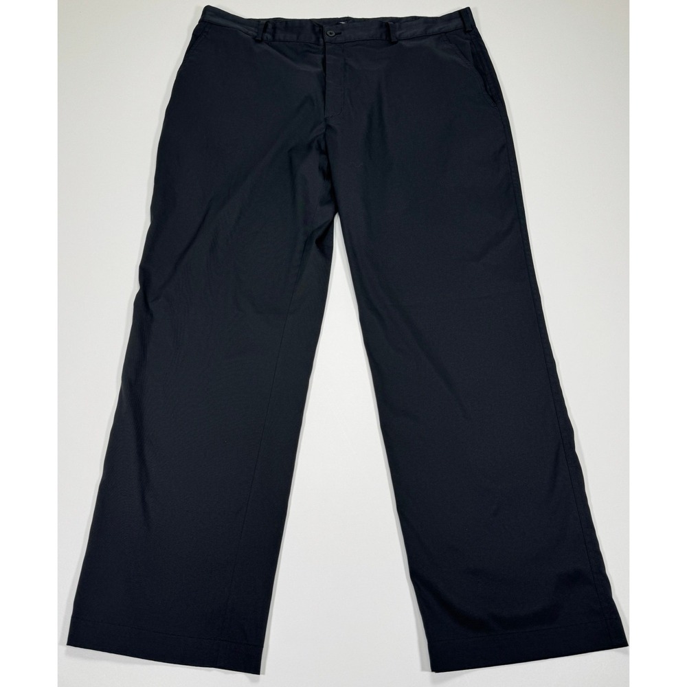 Nike Golf Dri-FIT Pants Mens 38x32 Black Stretch Performance Golf Flat Front